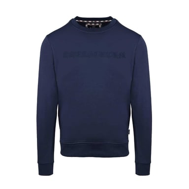 Aquascutum - Sweatshirt für Herren, Gerippter Kragen (Marine)
