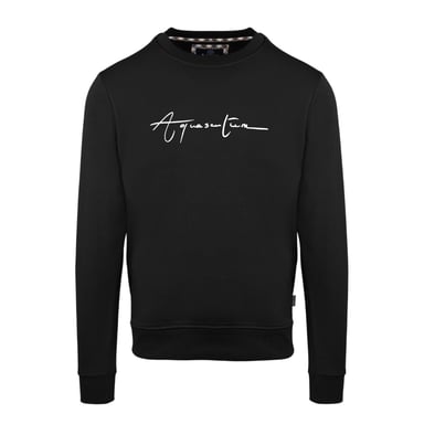 Aquascutum - Sweatshirt für Herren, Rundhalsausschnitt, Regulär (Schwarz)