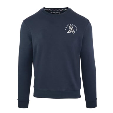 Aquascutum - Sweatshirt für Herren, Rundhalsausschnitt (Marine)