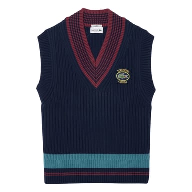 Lacoste - Pullover-Weste für Herren/Damen Unisex, Jerseyware, Regulär (Marine)