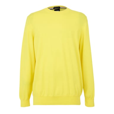 Boss - "Pascas" Pullover für Herren, gewebter Stoff (Leuchtend Gelb)