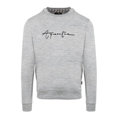 Aquascutum - Sweatshirt für Herren, Rundhalsausschnitt, Regulär (Grau)