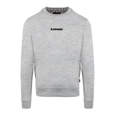 Aquascutum - Sweatshirt für Herren, Gerippter Kragen, Baumwollmischung, Regulär (Grau)