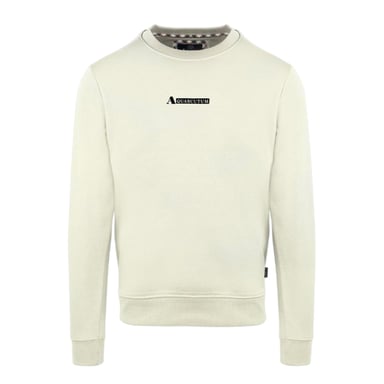 Aquascutum - Sweatshirt für Herren, Gerippter Kragen, Baumwollmischung, Regulär (Butterfarben)