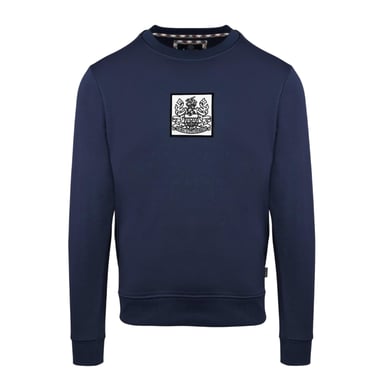 Aquascutum - Sweatshirt für Herren, gerippt (Marine)