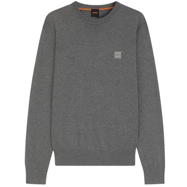 Boss - "Kanovano" Pullover für Herren, Rundhalsausschnitt (Silbergrau)