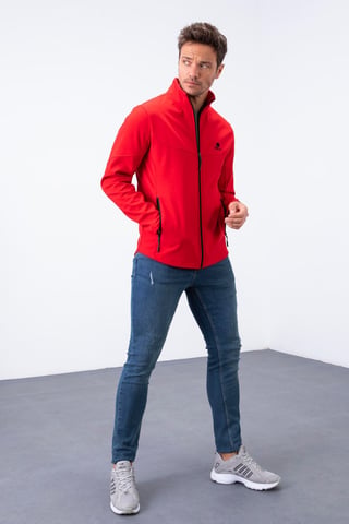 Herren Solid Scuba Zip-Front Jacke