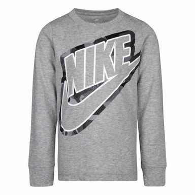 Nike - T-Shirt für Kinder, Tarnmuster, Langärmlig (Dunkelgrau)