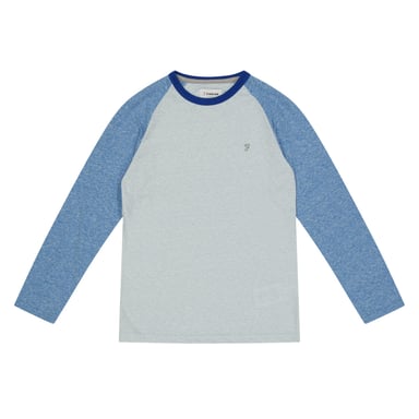 Farah - T-Shirt für Kinder, Baseball, Raglanärmel (Blau)