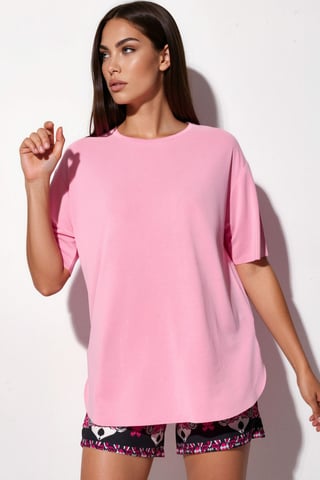 Lockere Passform Crew-Neck T-Shirt