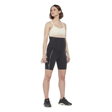 Reebok - "Lux" Radlerhose für Damen , Umstandskleidung (Schwarz)