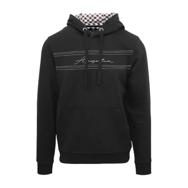Aquascutum - Kapuzenpullover für Herren, Regulär (Schwarz)