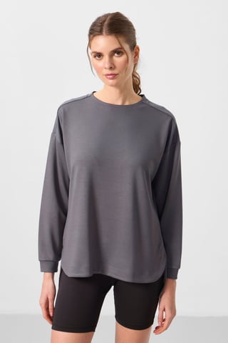 Langarm-Jersey-Tunikabluse