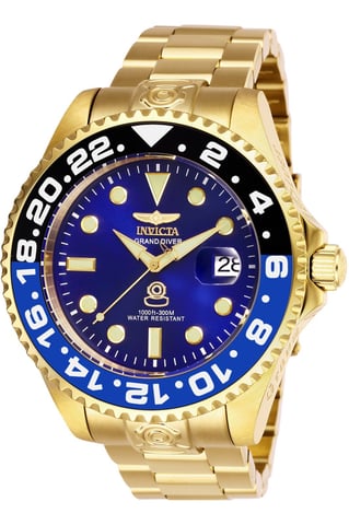 Invicta Grand Diver 27971 Herrenuhr - Automatikwerk - Edelstahl mit blauem Zifferblatt - 47 mm