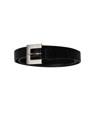 Saint Laurent Gürtel mit Schnalle aus schwarzem Leder