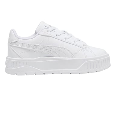 Puma - "Karmen II" Sneaker für Kinder, Leder, Plattform-Absatz (Weiß)
