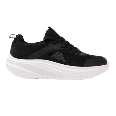 Kappa - "Prati" Sneaker für Herren, Jerseyware, Plattform-Absatz (Schwarz/Weiß)
