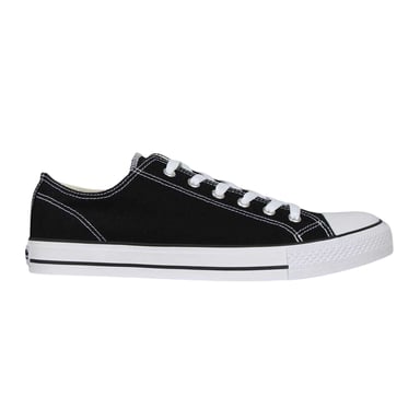 SoulCal - Sneaker für Herren, Canvas, Flach (Schwarz/Weiß)