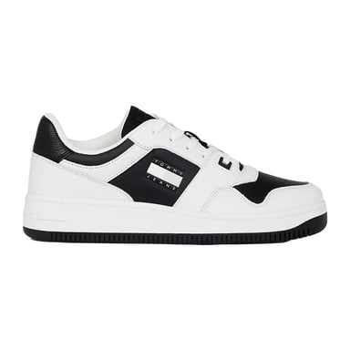 Tommy Jeans - Sneaker für Herren, Leder, Cupsohle (Weiß/Schwarz)