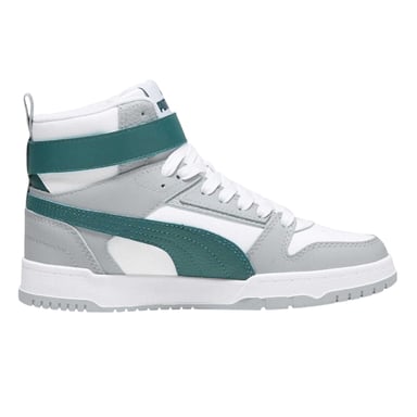 Puma - "RBD Game" High Top Turnschuhe für Kinder (Weiß/Grau/Grün)