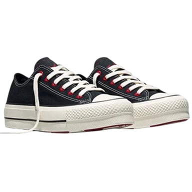 Converse - "Chuck Taylor" Schuhe mit Plattform-Sohlen für Damen, Canvas (Schwarz)