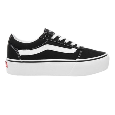 Vans - "Ward" Sneaker für Damen, Plattform-Absatz (Schwarz/Weiß)