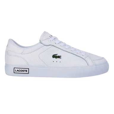 Lacoste - "Lineset" Sneaker für Damen, Leder, Flach (Weiß)