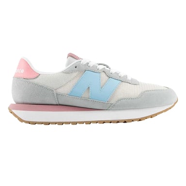 New Balance - "237" Klassisch Sneaker für Damen, Wildleder (Weiß/Blau/Pink)