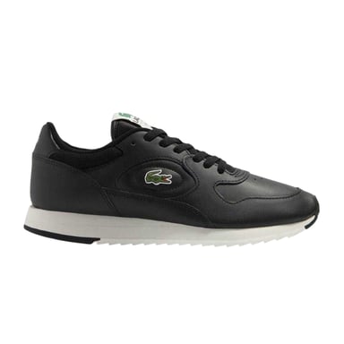 Lacoste - "Linetrack" Sneaker für Herren, Leder (Schwarz/Naturweiß)