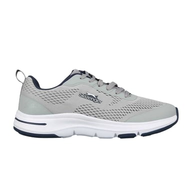 Slazenger - "Curve Support" Sneaker für Herren, Netzmaterial (Grau/Weiß)