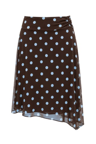 Mixray Hoch taillierter Polka-Dot Tüll-Midirock - Mehrfarbig