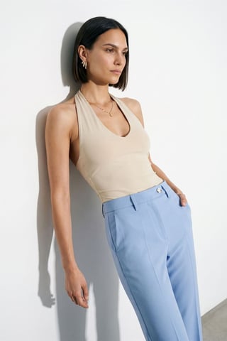 Halterneck Cut-Out Body