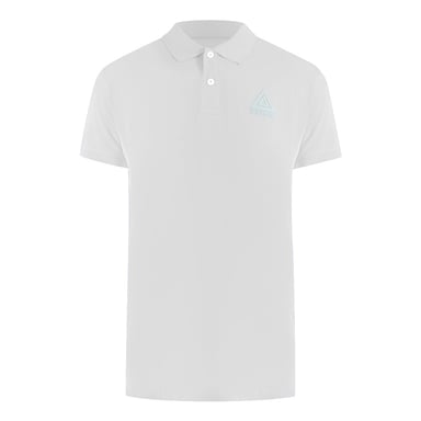 Weißes Poloshirt Mit Eisberg-dreieck-logo