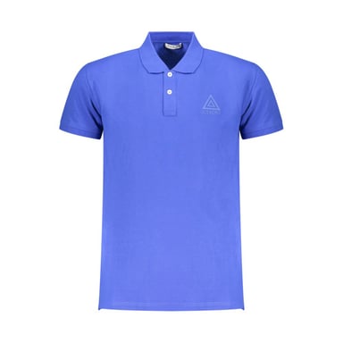 Blaues Poloshirt Mit Eisberg-dreieck-logo