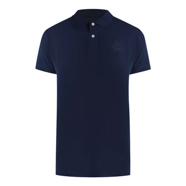 Poloshirt Mit Eisberg-dreieck-logo, Marineblau