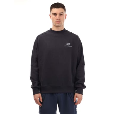 New Balance - Sweatshirt für Herren, Rundhalsausschnitt, Sweatshirt-Stoff (Marine)