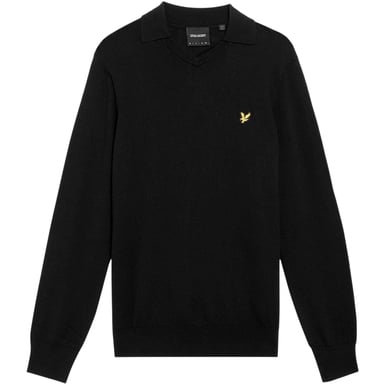 Lyle & Scott - Pullover für Herren, Mit Kragen (Samtschwarz)
