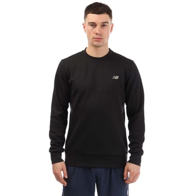 New Balance - Sweatshirt für Herren, Rundhalsausschnitt, Athletisch (Schwarz)