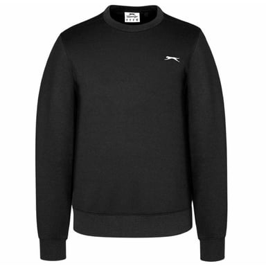 Slazenger - Sweatshirt für Herren, Rundhalsausschnitt, Fleece (Schwarz)