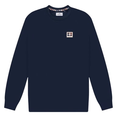 Aquascutum Active Patch Rundhalsausschnitt Marineblau