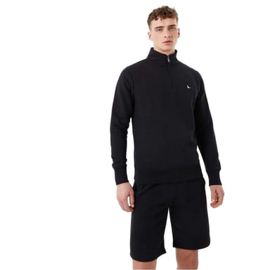 Jack Wills - "Barchester" Sweatshirt für Herren, mit kurzem Reißverschluss (Schwarz)