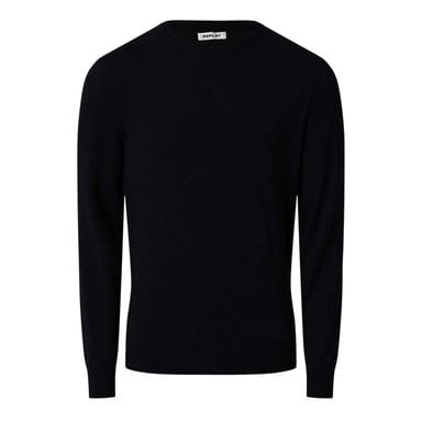 Replay - Pullover für Herren, Rundhalsausschnitt, Baumwollmischung (Blau)