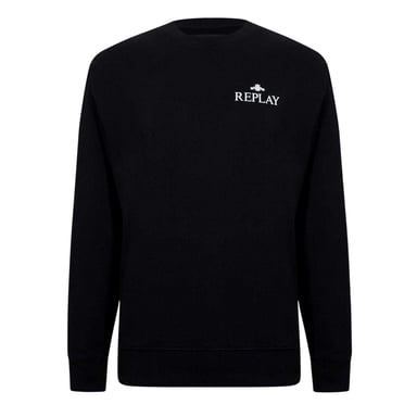 Replay - Sweatshirt für Herren, Rundhalsausschnitt (Schwarz)