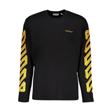 Off White - T-Shirt für Herren, Logo (Schwarz/Zitrusfrüchte)