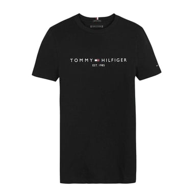 Tommy Hilfiger - T-Shirt für Kinder, Baumwolle (Schwarz)