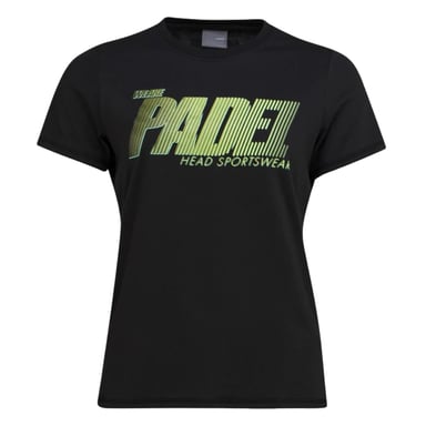 Head - "Padel" T-Shirt für Damen, Sport (Schwarz)