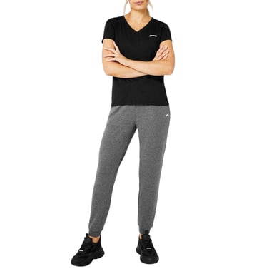 Slazenger - T-Shirt für Damen (Schwarz)
