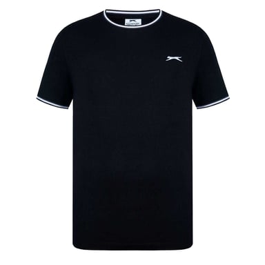 Slazenger - T-Shirt für Herren, Baumwolle (Schwarz)
