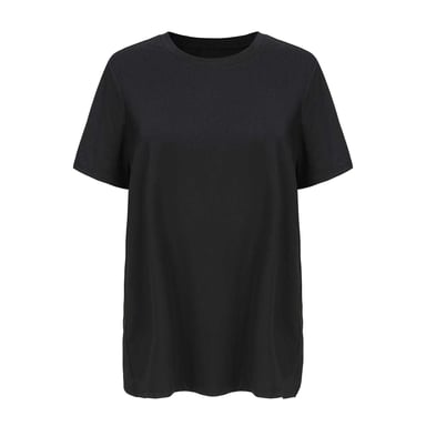 Slazenger - T-Shirt für Damen, Überkreuzter Saum, Training (Schwarz)