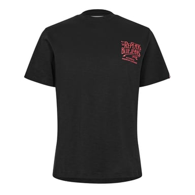 Replay - "Back Jeans" T-Shirt für Herren (Schwarz)